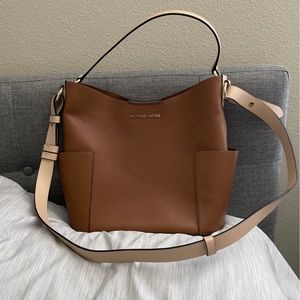 Brown leather Michael Kors purse